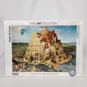 New Sealed Eurographics "The Tower of‎ Babel" by Pieter Bruegel 1000 pc puzzle